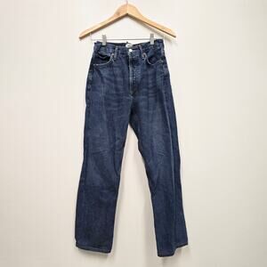 Agolde Women's Straight Leg Jeans - Dark Blue